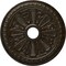 Ekena Millwork Bristol Ceiling Medallion (Canopies up to 3 7/8"), 23 1/2"OD x 3 7/8"ID x 1"P, Stone Hearth Crackle CM23BISHC - alternate 1